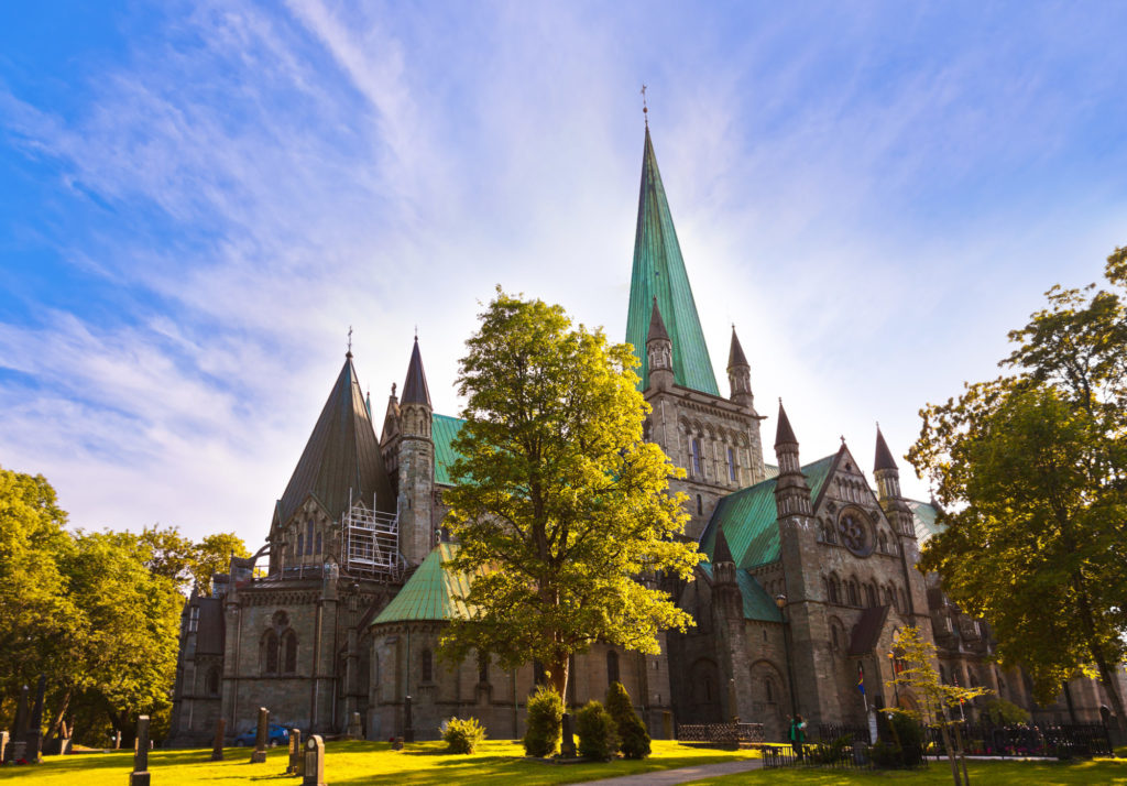 Cathedral in Trondheim Norway