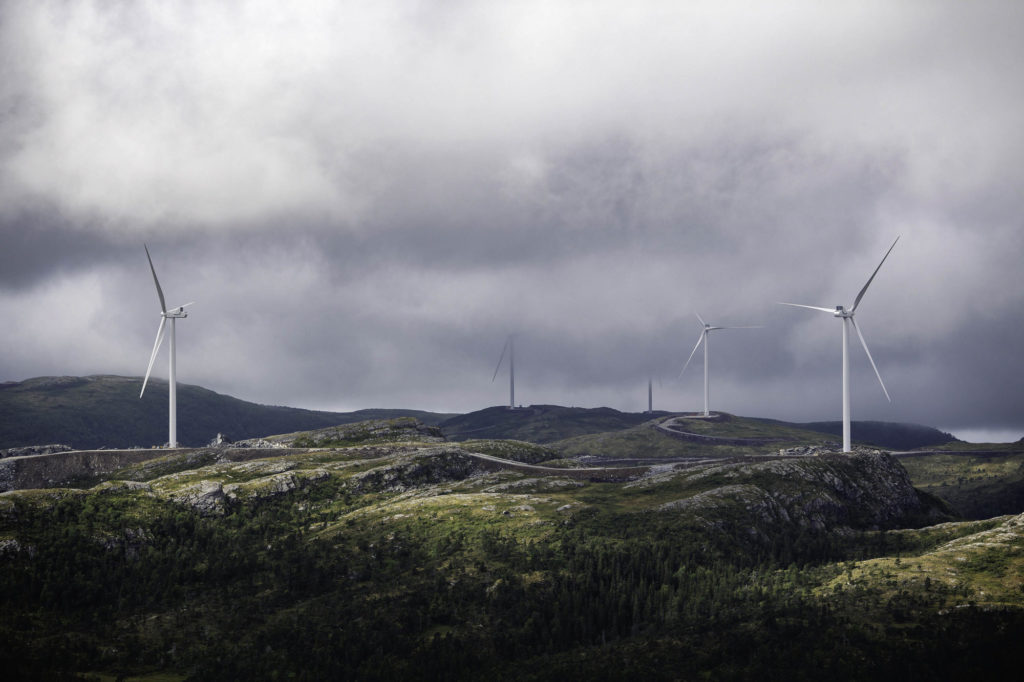 Roan vindpark 3. August 2018Haraheia og Einarsdalen.Foto: Ole Martin Wold
